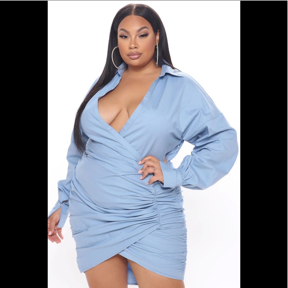 Mini Long-sleeve Wrap Dress
